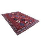 Shiraz 8'3'' X 12'1'' Hand-Knotted Wool Rug 8'3'' x 12'1'' (248 X 363) / Red / Ivory