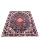 Shirvan 3'11'' X 5'10'' Hand-Knotted Wool Rug 3'11'' x 5'10'' (118 X 175) / Blue / Red