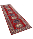 Shirvan 3'3'' X 10'3'' Hand-Knotted Wool Rug 3'3'' x 10'3'' (98 X 308) / Red / Ivory