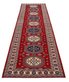 Shirvan 3'3'' X 10'3'' Hand-Knotted Wool Rug 3'3'' x 10'3'' (98 X 308) / Red / Ivory