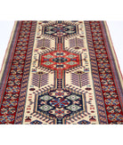 Shirvan 3'2'' X 9'8'' Hand-Knotted Wool Rug 3'2'' x 9'8'' (95 X 290) / Ivory / Red