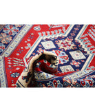 Shirvan 2'2'' X 9'9'' Hand-Knotted Wool Rug 2'2'' x 9'9'' (65 X 293) / Red / Blue