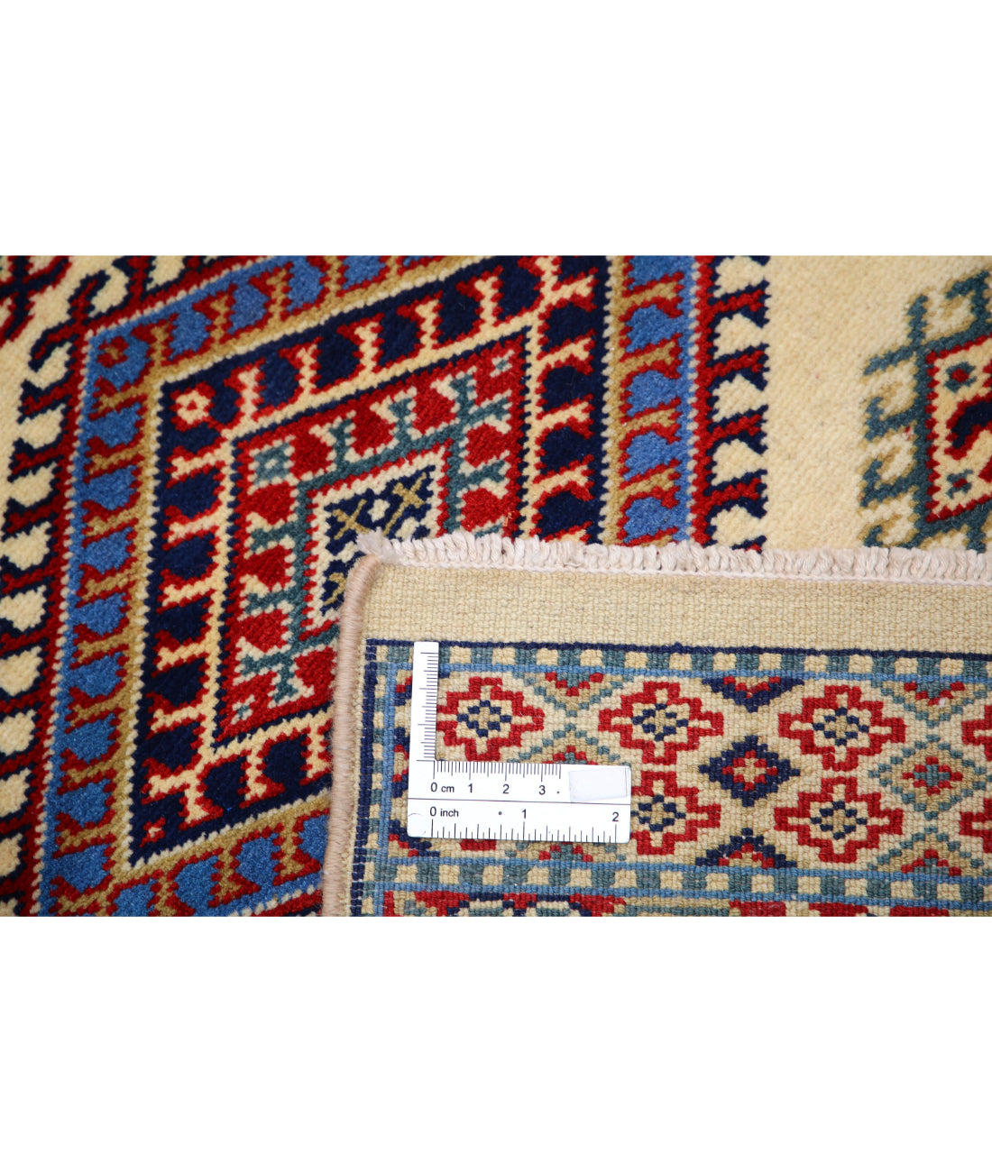 Shirvan 2'0'' X 6'1'' Hand-Knotted Wool Rug 2'0'' x 6'1'' (60 X 183) / Ivory / Red