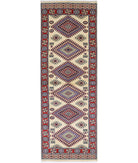 Shirvan 2'0'' X 6'1'' Hand-Knotted Wool Rug 2'0'' x 6'1'' (60 X 183) / Ivory / Red