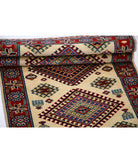 Shirvan 2'1'' X 6'1'' Hand-Knotted Wool Rug 2'1'' x 6'1'' (63 X 183) / Ivory / Red