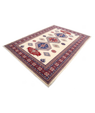 Shirvan 7'0'' X 9'10'' Hand-Knotted Wool Rug 7'0'' x 9'10'' (210 X 295) / Ivory / Red