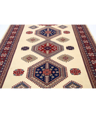 Shirvan 7'0'' X 9'10'' Hand-Knotted Wool Rug 7'0'' x 9'10'' (210 X 295) / Ivory / Red