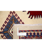 Shirvan 7'0'' X 9'10'' Hand-Knotted Wool Rug 7'0'' x 9'10'' (210 X 295) / Ivory / Red