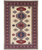 Shirvan 7'0'' X 9'10'' Hand-Knotted Wool Rug 7'0'' x 9'10'' (210 X 295) / Ivory / Red