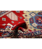 Shirvan 5'3'' X 7'9'' Hand-Knotted Wool Rug 5'3'' x 7'9'' (158 X 233) / Red / Ivory