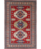 Shirvan 5'3'' X 7'9'' Hand-Knotted Wool Rug 5'3'' x 7'9'' (158 X 233) / Red / Ivory