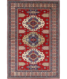 Shirvan 5'3'' X 7'9'' Hand-Knotted Wool Rug 5'3'' x 7'9'' (158 X 233) / Red / Ivory