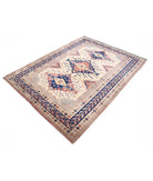 Shirvan 5'3'' X 6'9'' Hand-Knotted Wool Rug 5'3'' x 6'9'' (158 X 203) / Ivory / Blue