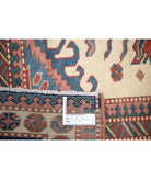 Shirvan 5'3'' X 6'9'' Hand-Knotted Wool Rug 5'3'' x 6'9'' (158 X 203) / Ivory / Blue