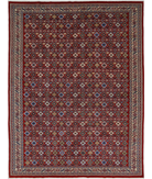Shirvan 7'5'' X 9'8'' Hand-Knotted Wool Rug 7'5'' x 9'8'' (223 X 290) / Red / Ivory