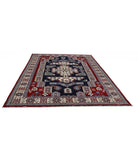 Shirvan 7'3'' X 10'0'' Hand-Knotted Wool Rug 7'3'' x 10'0'' (218 X 300) / Blue / Ivory