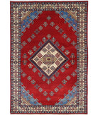 Shirvan 4'2'' X 6'2'' Hand-Knotted Wool Rug 4'2'' x 6'2'' (125 X 185) / Red / Ivory