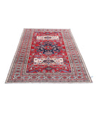 Shirvan 4'5'' X 6'3'' Hand-Knotted Wool Rug 4'5'' x 6'3'' (133 X 188) / Red / Ivory