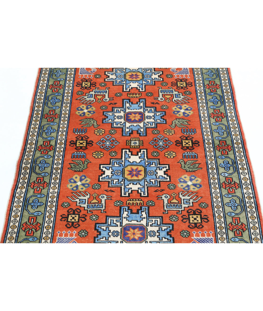 Shirvan 3'7'' X 5'0'' Hand-Knotted Wool Rug 3'7'' x 5'0'' (108 X 150) / Rust / N/A