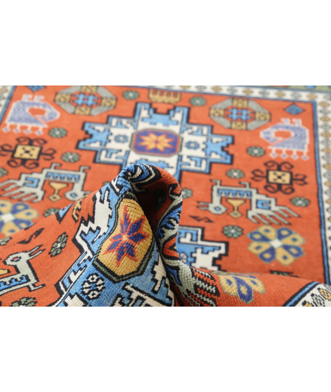Shirvan 3'7'' X 5'0'' Hand-Knotted Wool Rug 3'7'' x 5'0'' (108 X 150) / Rust / N/A
