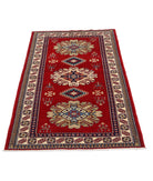 Shirvan 3'2'' X 4'7'' Hand-Knotted Wool Rug 3'2'' x 4'7'' (95 X 138) / Red / Ivory