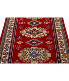 Shirvan 3'2'' X 4'7'' Hand-Knotted Wool Rug 3'2'' x 4'7'' (95 X 138) / Red / Ivory