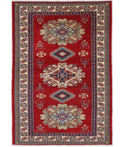 Shirvan 3'2'' X 4'7'' Hand-Knotted Wool Rug 3'2'' x 4'7'' (95 X 138) / Red / Ivory