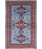 Shirvan 3'1'' X 4'11'' Hand-Knotted Wool Rug 3'1'' x 4'11'' (93 X 148) / Blue / Red