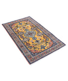 Shirvan 2'9'' X 4'5'' Hand-Knotted Wool Rug 2'9'' x 4'5'' (83 X 133) / Gold / Peach