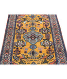 Shirvan 2'9'' X 4'5'' Hand-Knotted Wool Rug 2'9'' x 4'5'' (83 X 133) / Gold / Peach