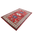 Shirvan 5'3'' X 7'11'' Hand-Knotted Wool Rug 5'3'' x 7'11'' (158 X 238) / Red / Ivory