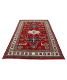 Shirvan 5'3'' X 7'11'' Hand-Knotted Wool Rug 5'3'' x 7'11'' (158 X 238) / Red / Ivory