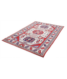 Shirvan 5'2'' X 7'6'' Hand-Knotted Wool Rug 5'2'' x 7'6'' (155 X 225) / Red / Ivory