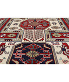 Shirvan 5'2'' X 7'6'' Hand-Knotted Wool Rug 5'2'' x 7'6'' (155 X 225) / Red / Ivory