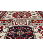 Shirvan 5'2'' X 7'6'' Hand-Knotted Wool Rug 5'2'' x 7'6'' (155 X 225) / Red / Ivory