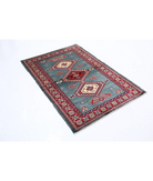 Shirvan 3'4'' X 4'10'' Hand-Knotted Wool Rug 3'4'' x 4'10'' (100 X 145) / Blue / Red