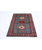 Shirvan 3'4'' X 4'10'' Hand-Knotted Wool Rug 3'4'' x 4'10'' (100 X 145) / Blue / Red