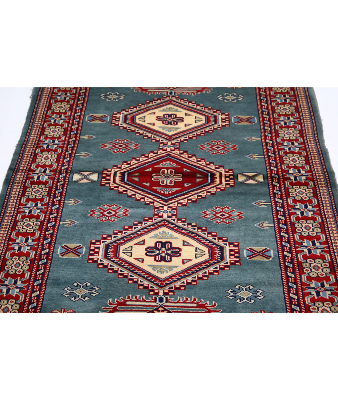 Shirvan 3'4'' X 4'10'' Hand-Knotted Wool Rug 3'4'' x 4'10'' (100 X 145) / Blue / Red