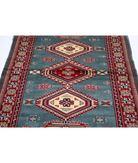 Shirvan 3'4'' X 4'10'' Hand-Knotted Wool Rug 3'4'' x 4'10'' (100 X 145) / Blue / Red
