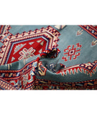 Shirvan 3'4'' X 4'10'' Hand-Knotted Wool Rug 3'4'' x 4'10'' (100 X 145) / Blue / Red