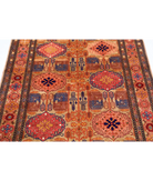 Silk-Tane 4'0'' X 5'3'' Hand-Knotted Wool-Silk Rug 4'0'' x 5'3'' (120 X 158) / Beige / Pink