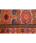 Silk-Tane 4'0'' X 5'3'' Hand-Knotted Wool-Silk Rug 4'0'' x 5'3'' (120 X 158) / Beige / Pink