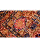 Silk-Tane 4'0'' X 5'3'' Hand-Knotted Wool-Silk Rug 4'0'' x 5'3'' (120 X 158) / Beige / Pink
