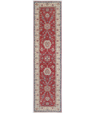 Hand Knotted Ziegler Sultanabad Wool Rug - 2'5'' x 9'8'' 2' 5" X 9' 8" ( 74 X 295 ) / Red / Ivory