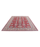 Kazak 7'11'' X 10'3'' Hand-Knotted Wool Rug 7'11'' x 10'3'' (238 X 308) / Red / Ivory