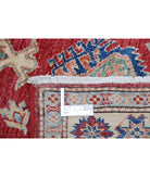 Kazak 3'3'' X 5'6'' Hand-Knotted Wool Rug 3'3'' x 5'6'' (98 X 165) / Red / Ivory