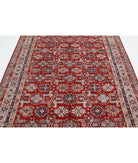 Kazak 6'7'' X 9'5'' Hand-Knotted Wool Rug 6'7'' x 9'5'' (198 X 283) / Red / Ivory