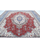 Kazak 13'8'' X 15'7'' Hand-Knotted Wool Rug 13'8'' x 15'7'' (410 X 468) / Red / Blue