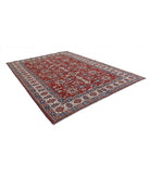 Kazak 8'4'' X 11'8'' Hand-Knotted Wool Rug 8'4'' x 11'8'' (250 X 350) / Red / Ivory