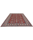 Kazak 8'4'' X 11'8'' Hand-Knotted Wool Rug 8'4'' x 11'8'' (250 X 350) / Red / Ivory